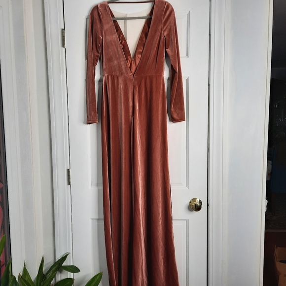 New Jenny Yoo Logan Velvet Dress/Gown Formal - Picture 6 of 11